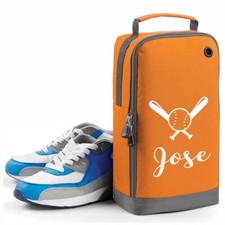 Personalised Boot Bag with Name Perfect for Football/Rugby/Trainer ORANGE