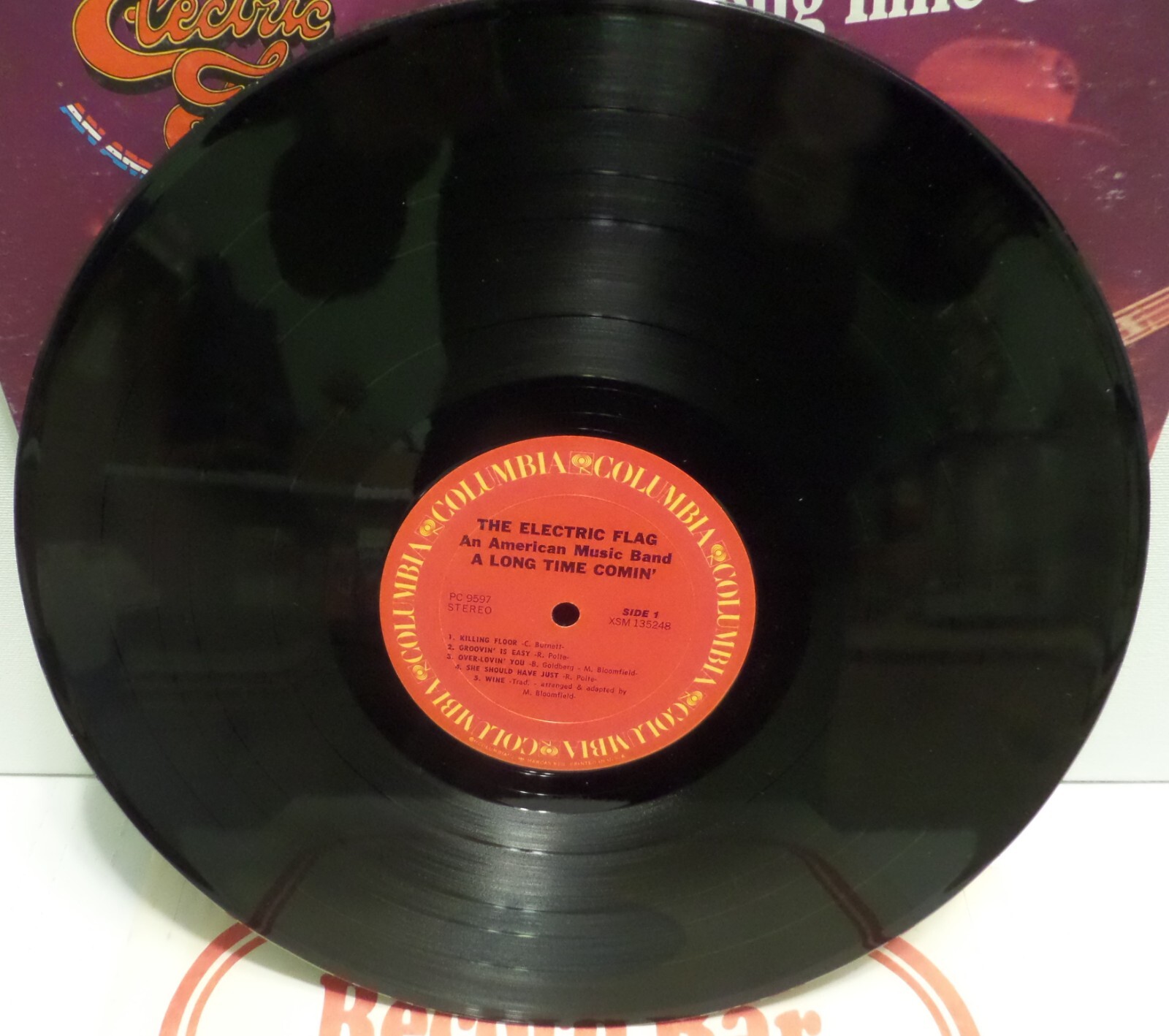 The Electric Flag A Long Time Comin LP vinyl VG+ Buddy Miles Mike