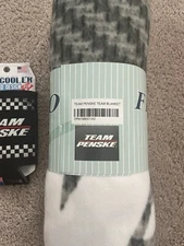 Team Penske Fleece Throw Blanket - 50”x60” - w/ FREE CAN COOLER - NASCAR