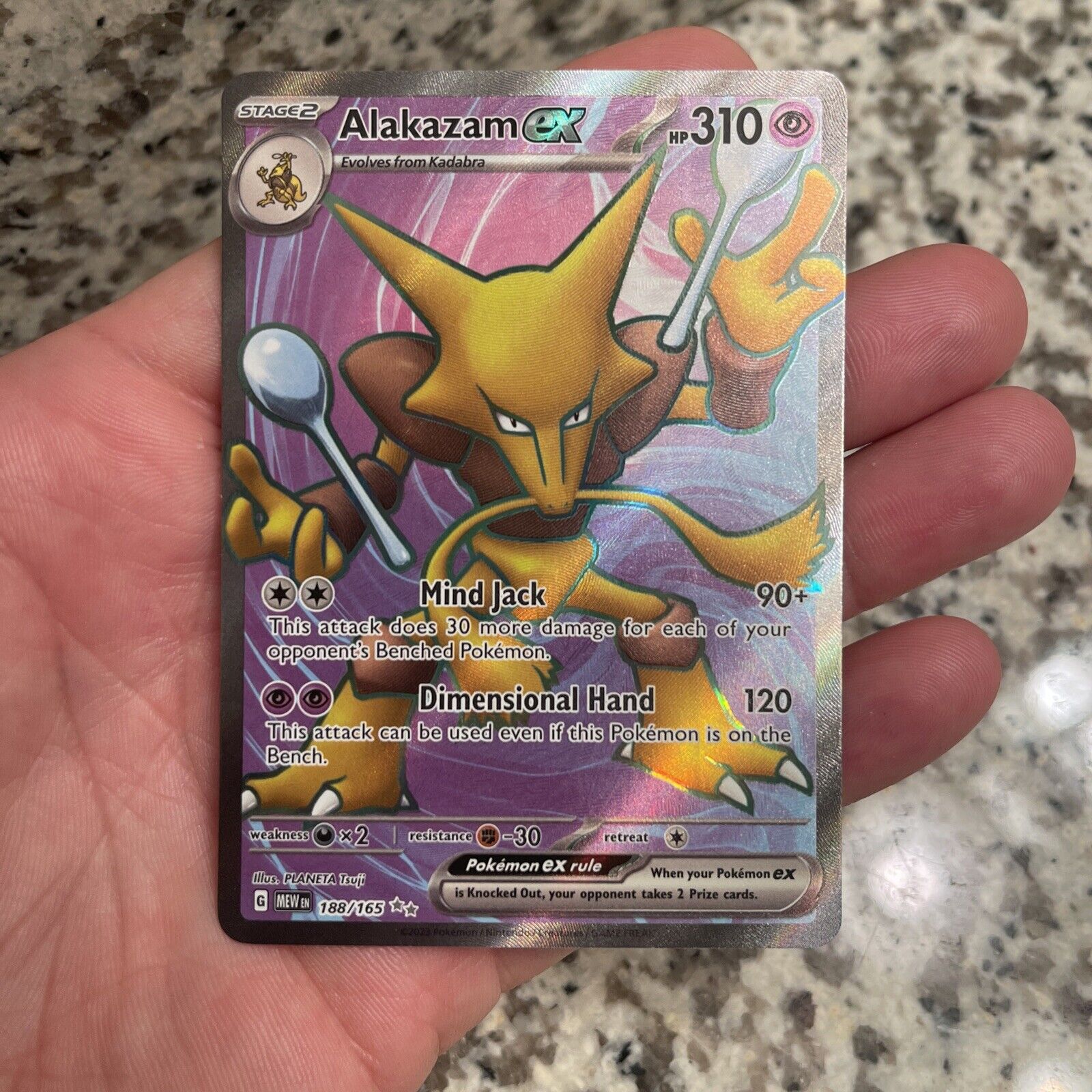 Alakazam EX - 151 English 188/165 Card - Catawiki