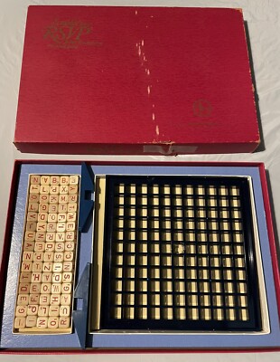 Vintage 1966 3D Scrabble RSVP Crossword Game Complete In Original Box