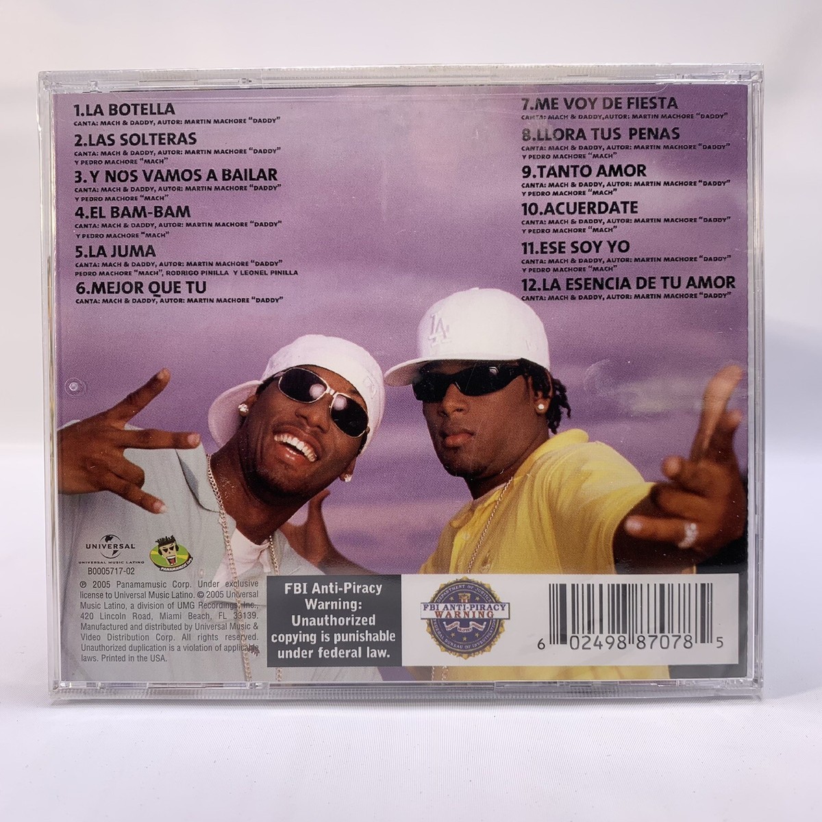 Mach and Daddy CD Desde Abajo La Botella 2005 with Hype Sticker