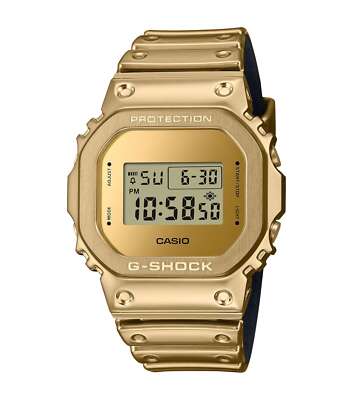 Casio G-SHOCK Metallic Herrenuhr Digital Goldfarben GM-5600YMG-9ER