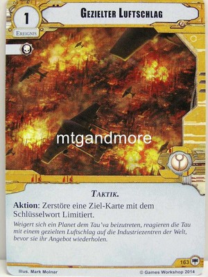 Warhammer 40000 Conquest LCG - Gezielter Luftschlag  #163 - Base Set dt.