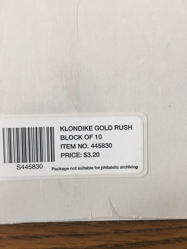 Klondike Gold Rush Stamps - Block of 10 - Image 3 of 3