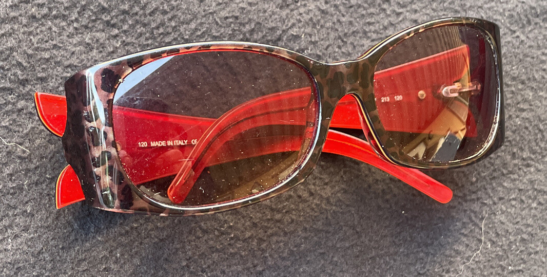 Fendi Womens Sunglass FS 307 Italy Brown Tint Eyeglass Rectangular