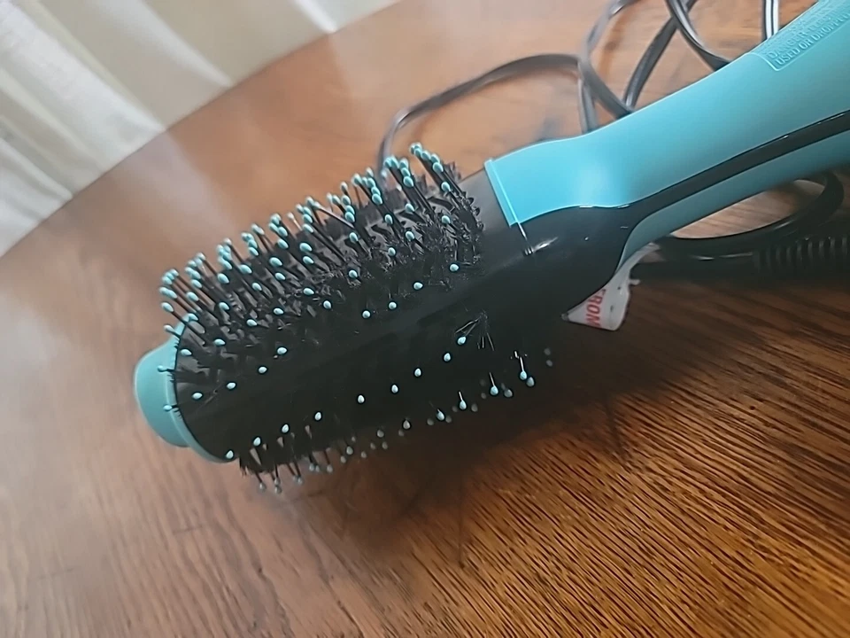 Secador de pelo Revlon Oval One Step Volumizer Plus, verde azulado *Usado Foto 4 de 4