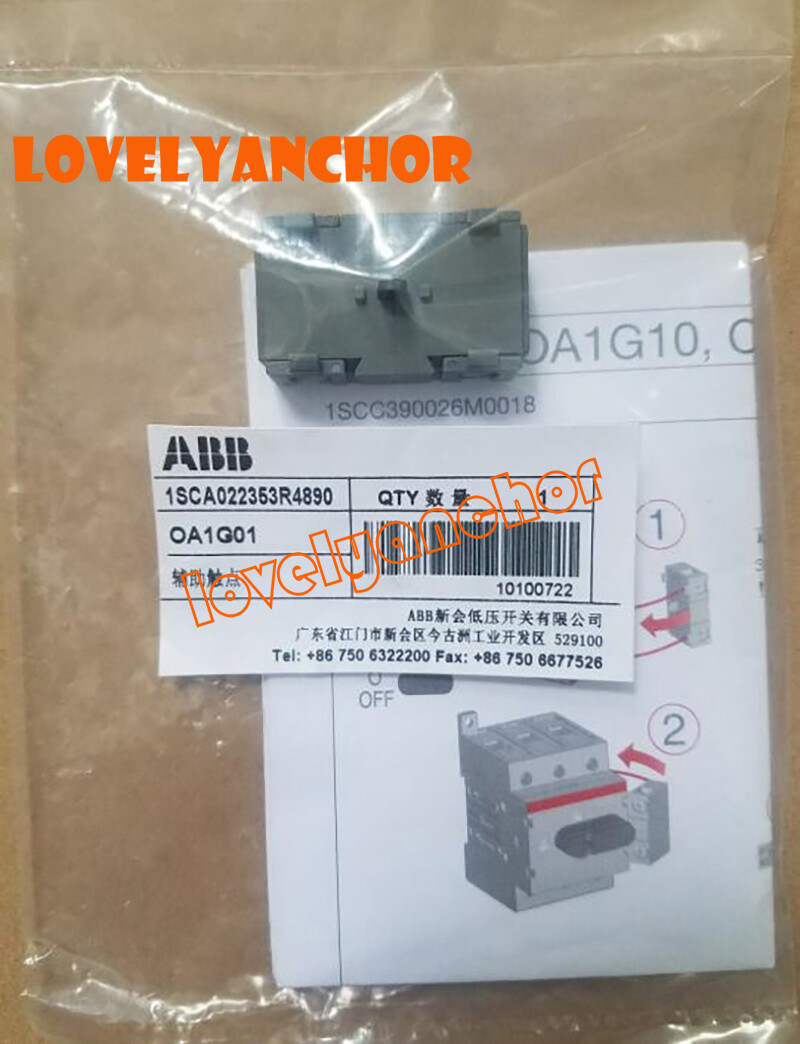 1PC ABB OA1G01 1SCA022353R4890 1NC AUXILIARY CONTACT