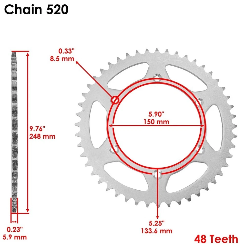 Kit de cadena de transmisión y piñones de junta tórica azul para Kawasaki KX250F 2006 07 08 09 2010 Foto 2 de 4