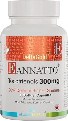 Eannatto Tocotrienols Vitamin E Supplements Tocopherol Free, Supports Immune Hea