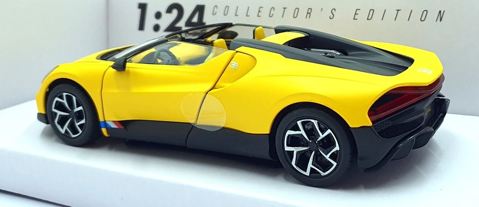 CMJ 1/24 Scale Diecast 124BMYW - Bugatti Mistral - Yellow - Image 2 of 4