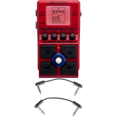 Zoom MS-60B+ Multistomp Bass Effects Pedal with EBS Patch Cables