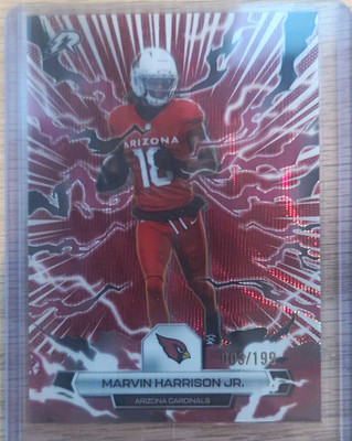 Topps Resurgence Marvin Harrison Jr. RC Crimson Surge Refractor 003/199