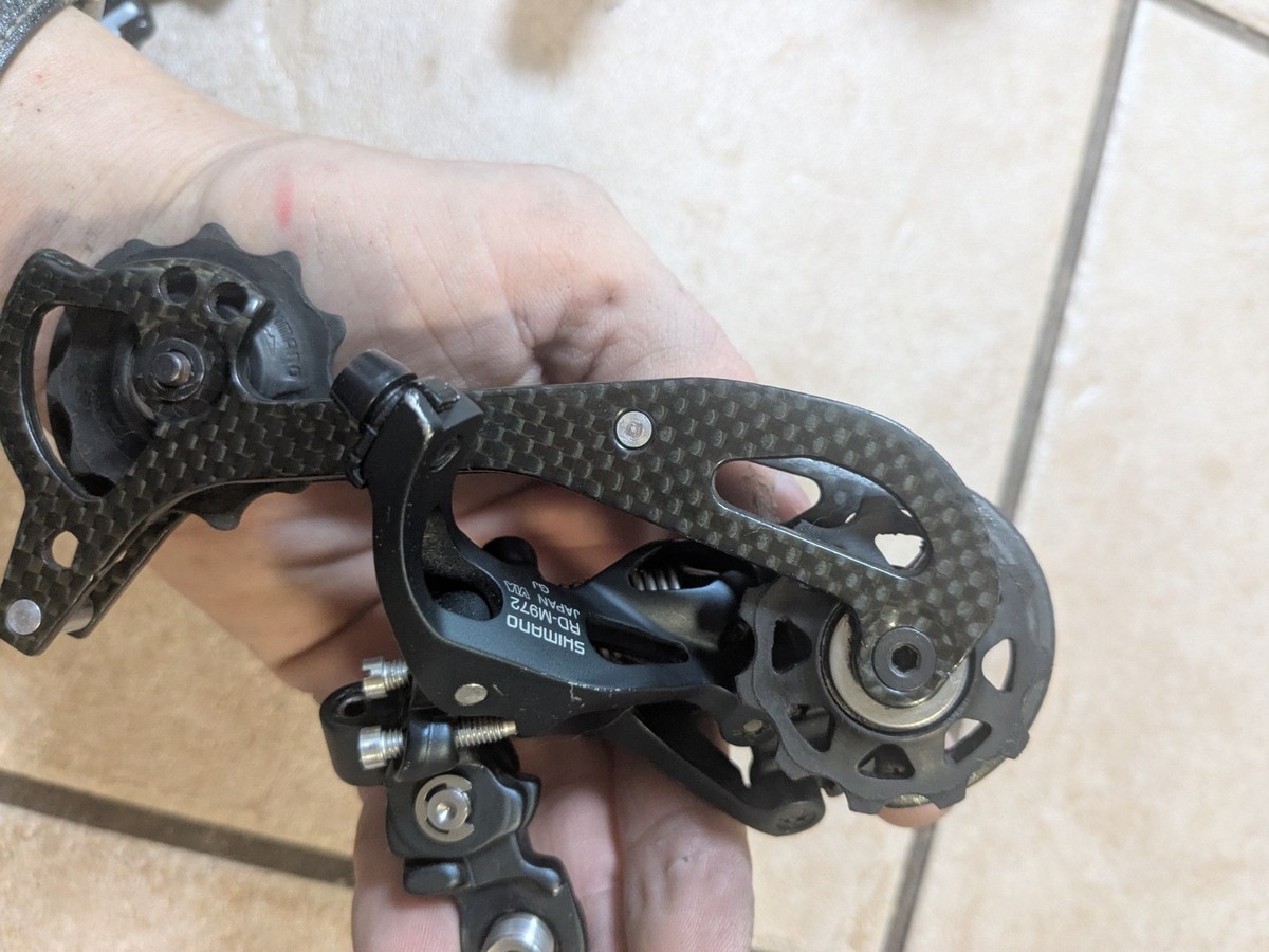 SHIMANO シマノ XTR RD−M972 リアディレイラー USED美品 Shimano XTR M972 Carbon 9 Speed Rear Derailleur C011 for sale
