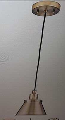 Progress Hinton 1 Light 8.25 inch Vintage Brass Mini-Pendant Ceiling Light