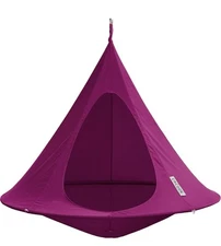 Vivere Indoor Outdoor Holiday Camping Comfortable Double Cacoon Chili Red.