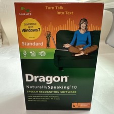 Nuance Dragon Naturally Speaking 10 Speech Recognition Software  Microphone NIB