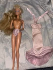Vintage 1987 Mattel Malaysia - Perfume Pretty Barbie With Body Con Ruffle Dress