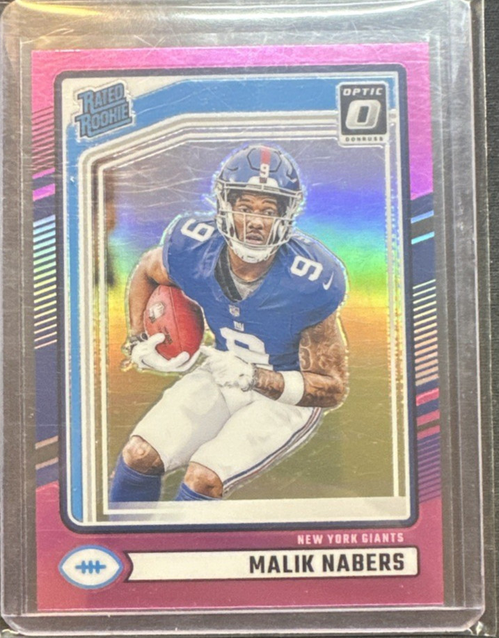 2024 Panini Donruss Optic Rated Rookie Malik Nabers #271 Pink Prizm (RC)