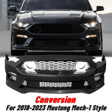 Front Bumper Conversion Kit For 2018 2019-2023 Mustang Mach-1 Style