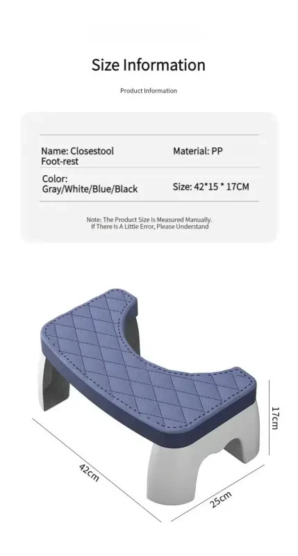 Toilet Step Stool Squatty Potty Bathroom Squat Chairs Furniture Toilet Stool - Image 2 of 4