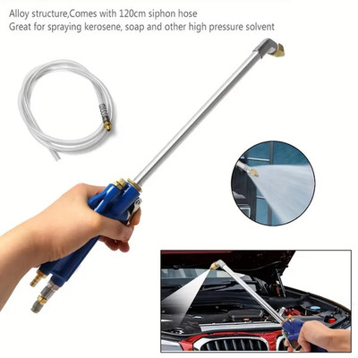 Schwerlast Stahl Luft Ausblaspistole Kit-blau