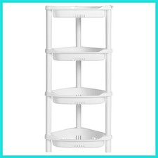 4 Tier Shower Caddy Organizer Shelf Corner, 14.4 x 11.2 x 31.5 Inches, Rustpr...