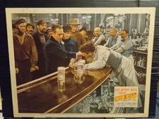 Lobby Card 1945 NOB HILL George Raft grab saloon bartender Barbary Coast