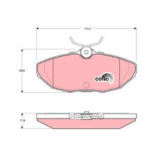 Satz Bremsbeläge Bremsklötze hinten für Jaguar S-Type 2 X200 XJ X350 | 239083