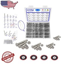 304 Stainless Steel Metric Bolt Nut Assortment 320pc M3-M6
