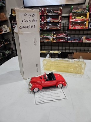Golden Wheel 1940 Ford Deluxe Convertible Coupe Car Red