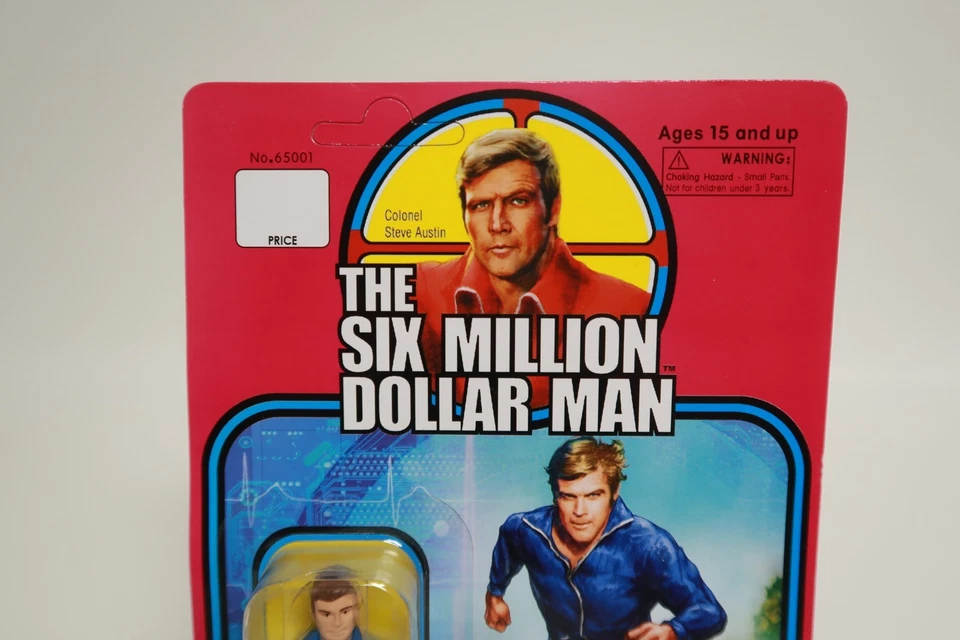 Figura de acción 2013 Coronel Steve Austin The Six Million Dollar Man traje azul Foto 2 de 4