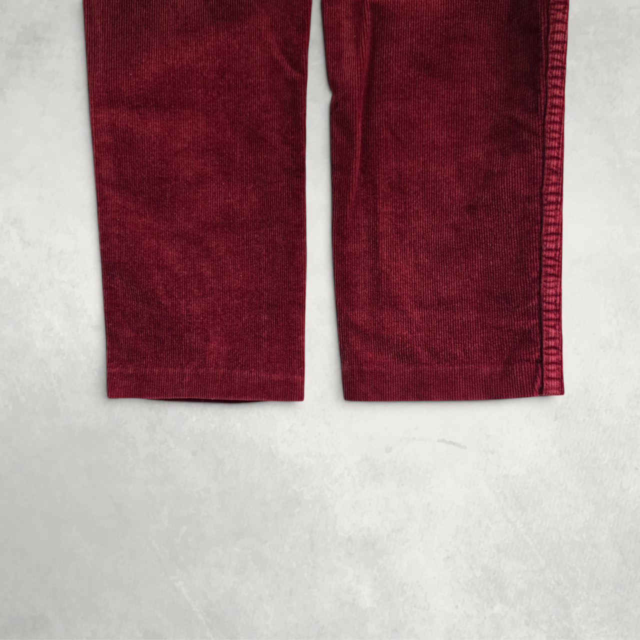 Wrangler Womens High Rise Corduroy Trousers Red Burgundy Straight Leg W30 L29 image 7