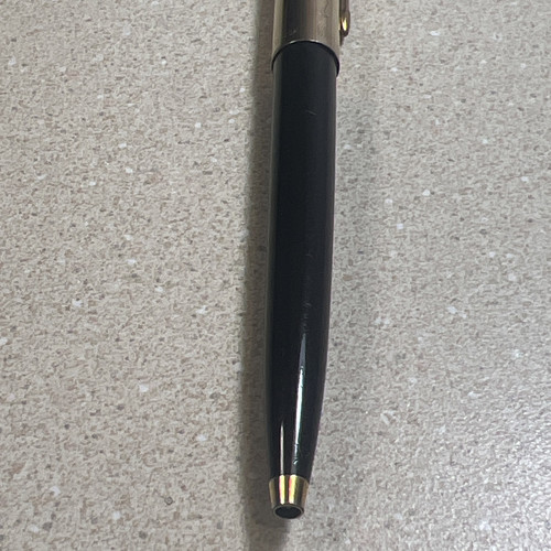 Parker 61 Black Black with 12kt Gold Filled Cap Activated Ball Point Pen - Picture 7 of 17
