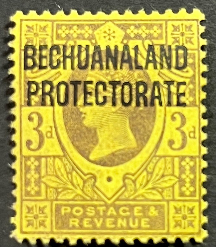 Bechuanaland, Queen Victoria w/ Overprint, 3 Pence, Scott 72, MH, Fine-Very Fine
