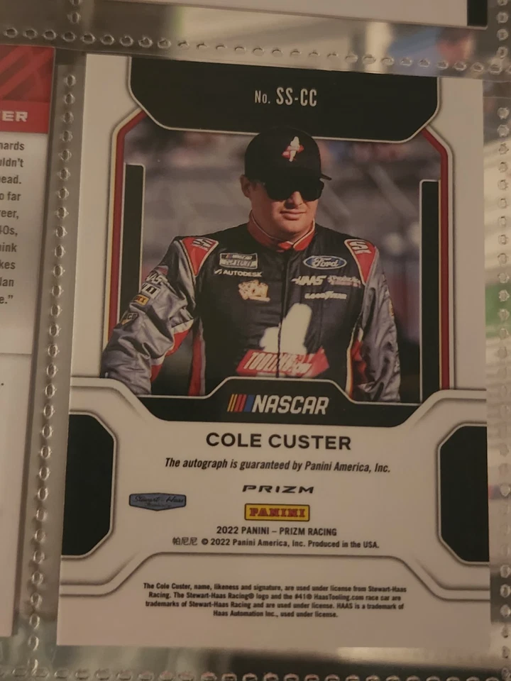 Cole Custer Signed 2022 Prizm SS-CC - Image 2 of 2