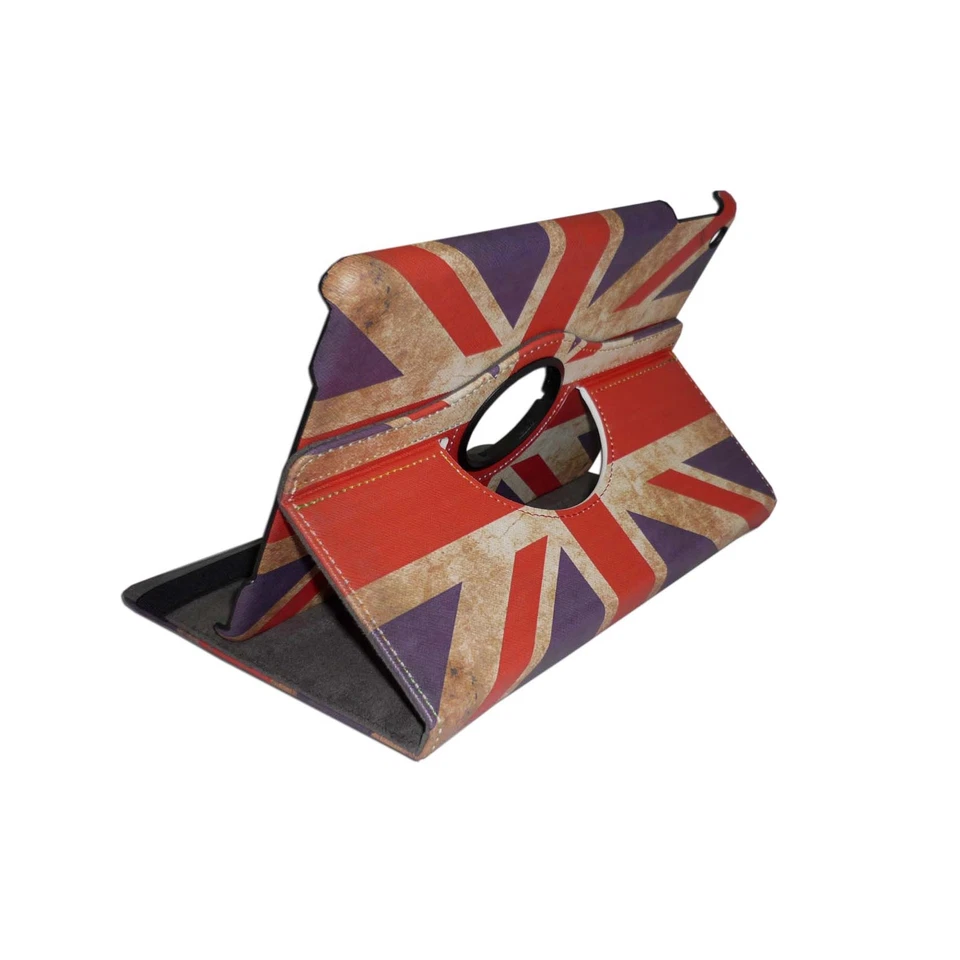 CASE FOR APPLE IPAD MINI VINTAGE UNION JACK LEATHER 360 DEGREE ROTATING COVER  - Image 4 of 4