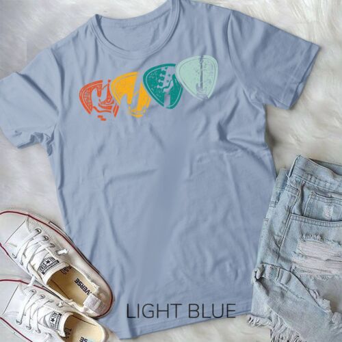 Bassist Musician Bass Player Guitar Pick Retro Bass T-Shirt Unisex T-shirt - Picture 4 of 11
