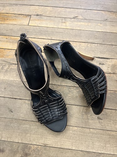 Cole Haan Riemen schwarz Stiletto Absätze Gr. 8B NikeAir Anzugschuhe 4"" Absatz - Bild 8 von 11