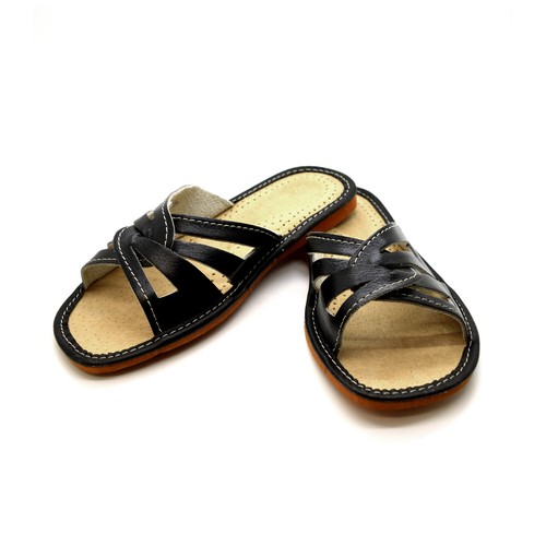 Womens Ladies Slippers Shoes Sandals Size 3 4 5 6 7 8 Eco Leather KP1