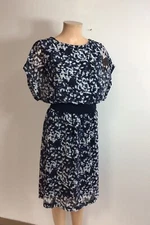 Halston Floral Dress Womens Medium New