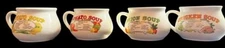 Vintage Soup Recipe Bowl Set Mugs Cups – Ceramic – Set Of 4 – Dat'l Do-It Inc