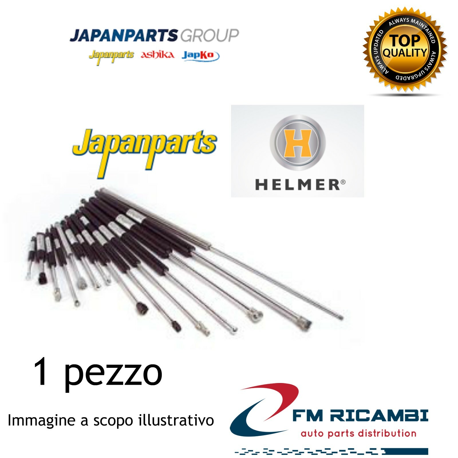 ZS02049 JAPANPARTS MOLLA A GAS SOLLEVATORE COFANO 1PZ 240L-300N FIAT DOBLO