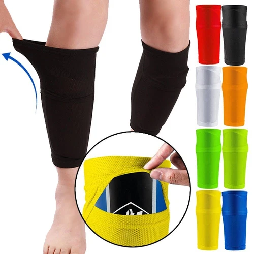 Soporte para espinilleras de fútbol fútbol americano calcetines mangas protectoras para niños niños niños hombres. - Imagen 1 de 27