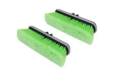 2 Pcs CarCarez Car Truck Boat RV 10" Heavy-Duty Flow-Thru Wash Brush Head Green 