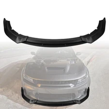 For Dodge Charger SRT Widebody 2020-2023 Front Bumper Lip Splitter Matte Black