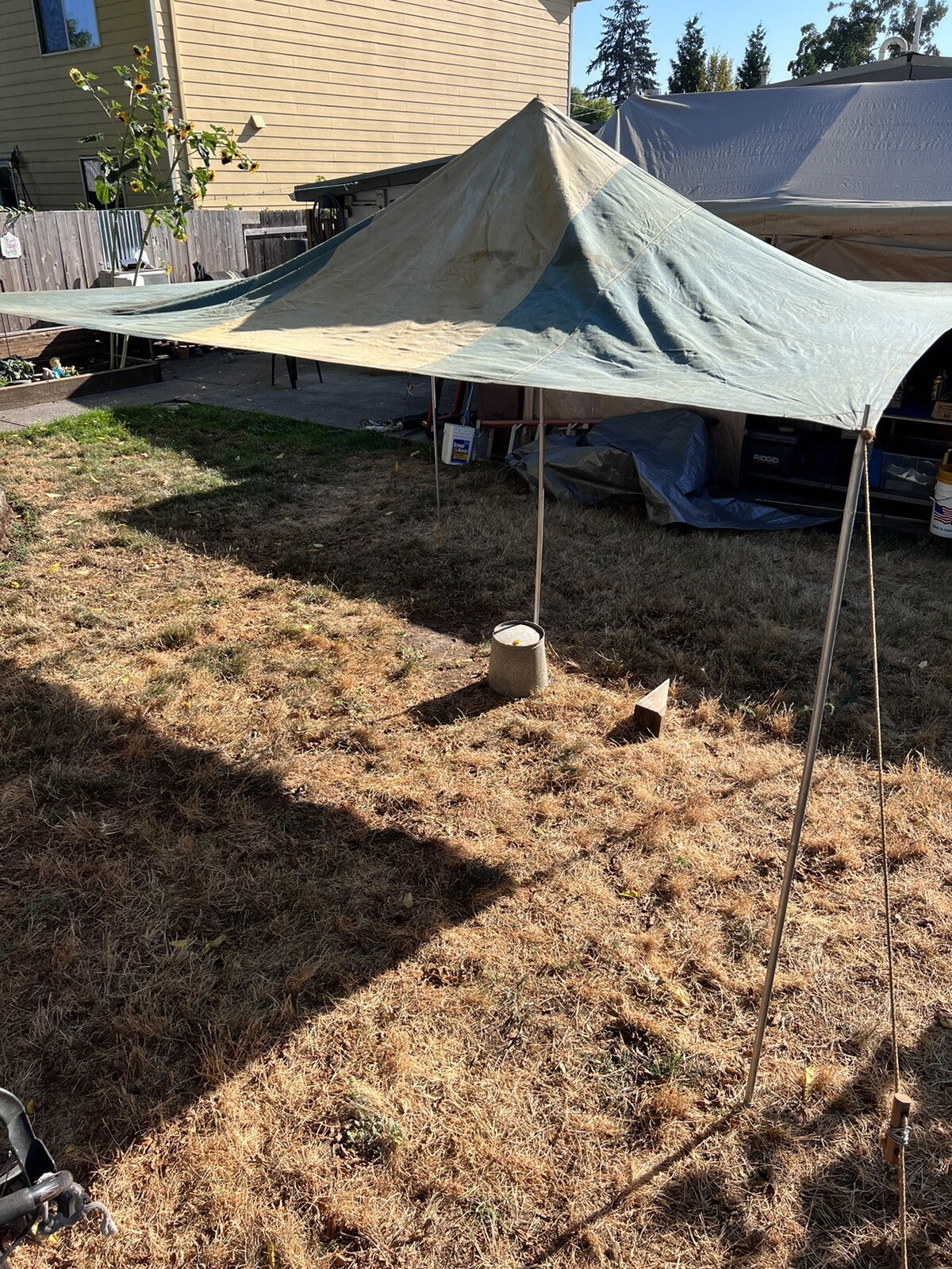 Hirsch Weis Canvas Tent Canopy 12' X 10.9 Made USA Elk Deer Hunting Camp eBay