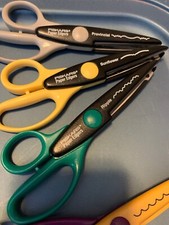 Crafting Scissors Lot Of 11 Pairs Fiskars Kleencut And More