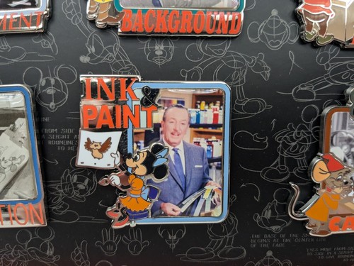 Walt Disney 7 Pin Box Set Animation Celebration 2018 LE 300 Mickey Goofy Donald - Picture 14 of 24