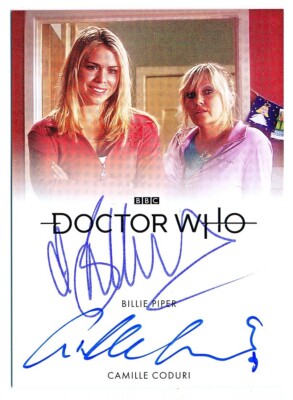 Doctor Who Series 1-4 Billie Piper & Camille Coduri Dual Autograph Auto SP #NNO